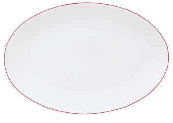 Plat ovale petit modèle rouge vermillon - Raynaud